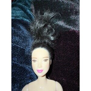 Barbie doll black hair fair skin